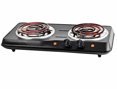 OVENTE Electric Countertop Double Burner