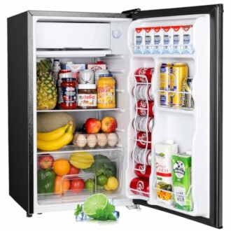 Upstreman Mini Fridge with Freezer