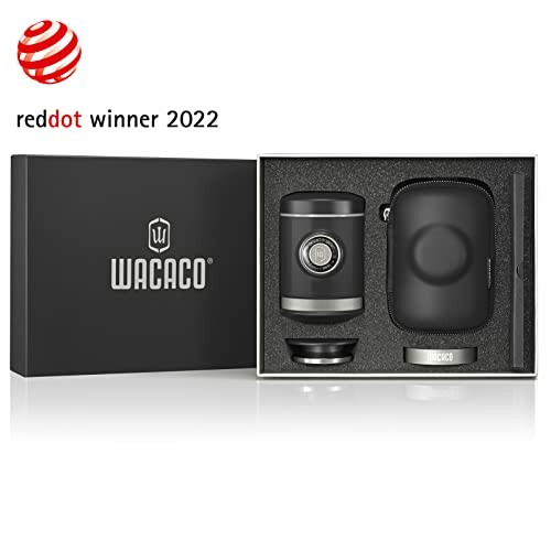 Wacaco coffee maker kit with accessories in a box, Red Dot Winner 2022